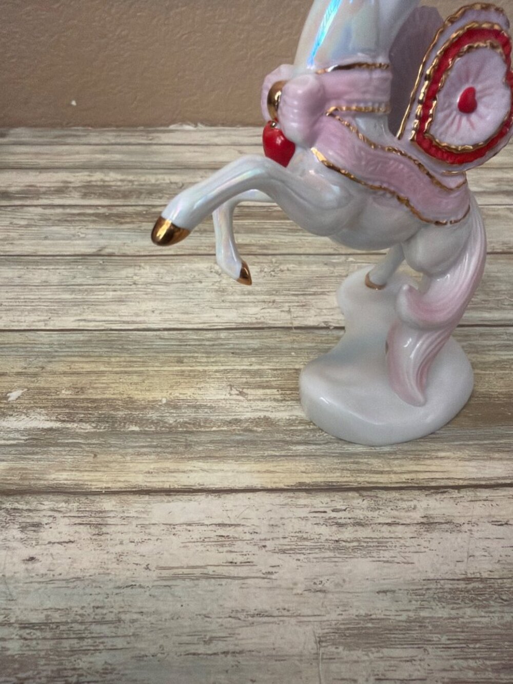 Franklin Mint Treasury of Unicorns Love Series Where Loving Hearts Meet w/FLAW - Picture 8 of 14